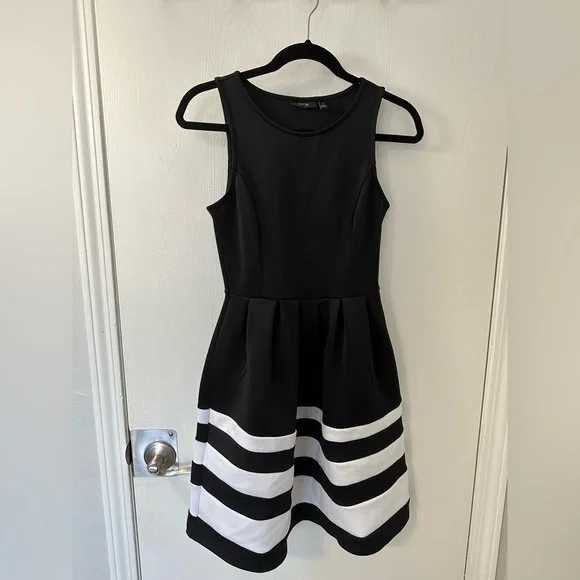 apt 9 black and white dress Dress Casual Short By Apt 9 In Animal Print, Size: L  Clothes Mentor  Perrysburg OH #125